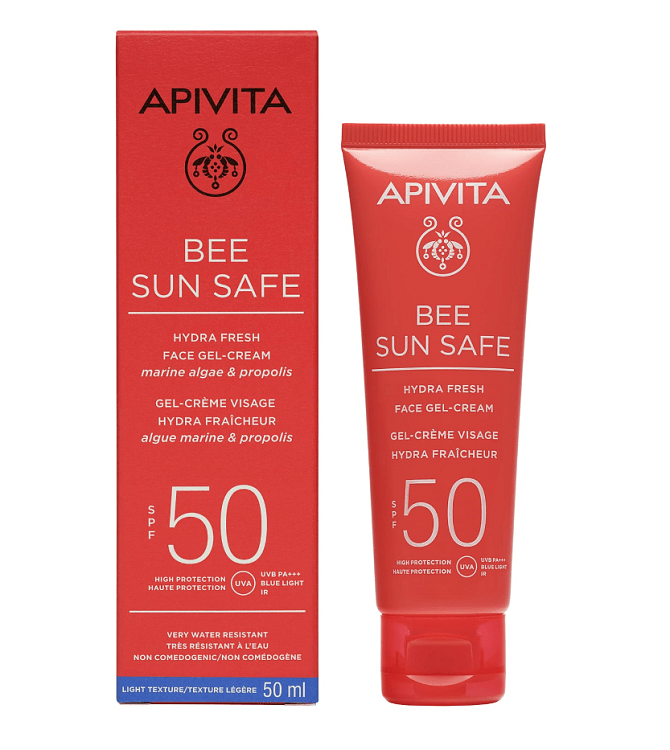Apivita Bee Sun Safe Ενυδατική Κρέμα-Gel Προσώπου SPF50 50ml
