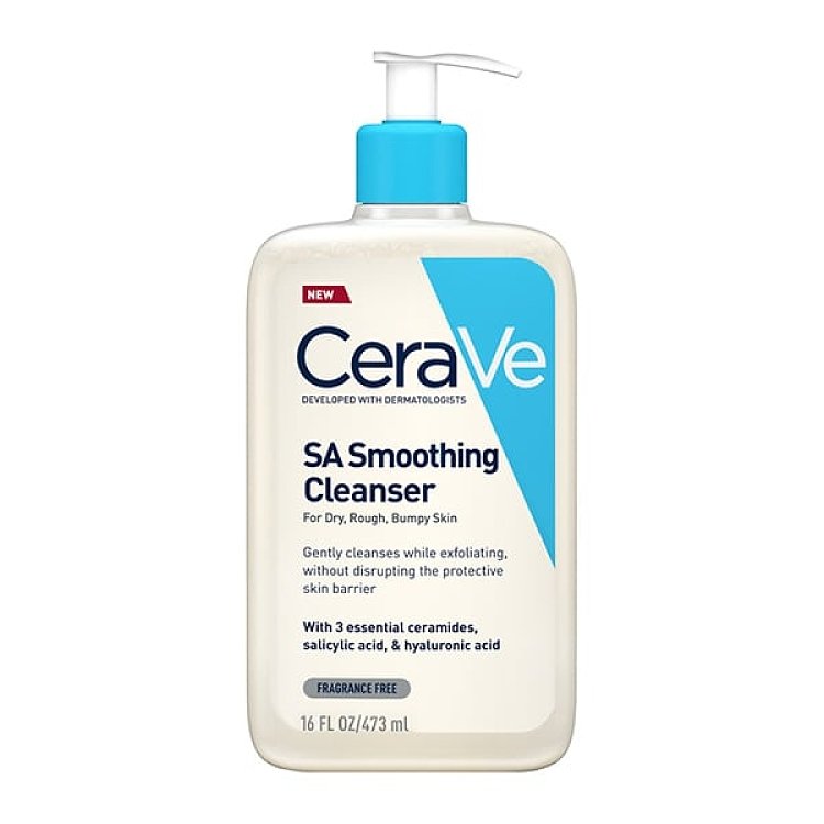 CeraVe SA Smoothing Cleanser Τζελ Καθαρισμού για Ξηρές Επιδερμίδες 473ml