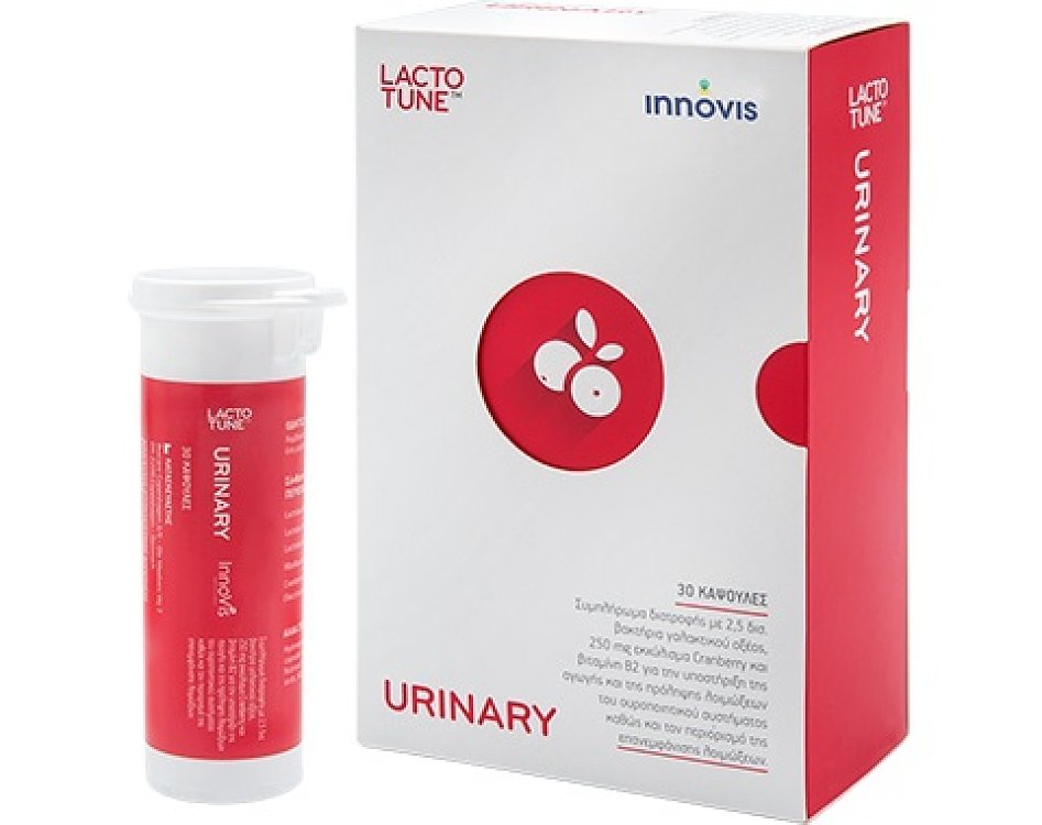 Lactotune Urinary με Προβιοτικά, Βιταμίνη Β2 & Cranberry για Ουροποιητικό 30caps