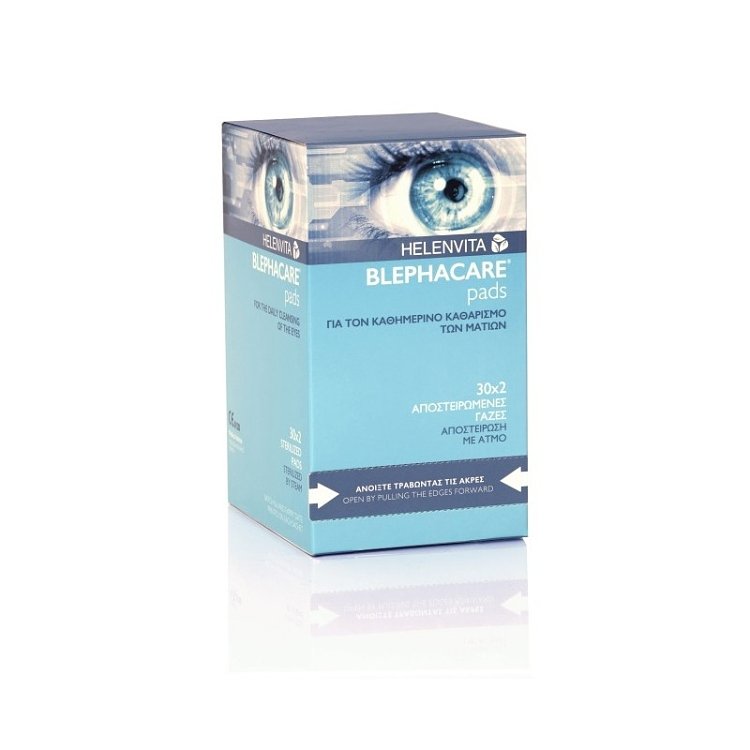 Helenvita Blephacare Αποστειρωμένες Γάζες για τον Καθαρισμό των Ματιών 30x2τμχ