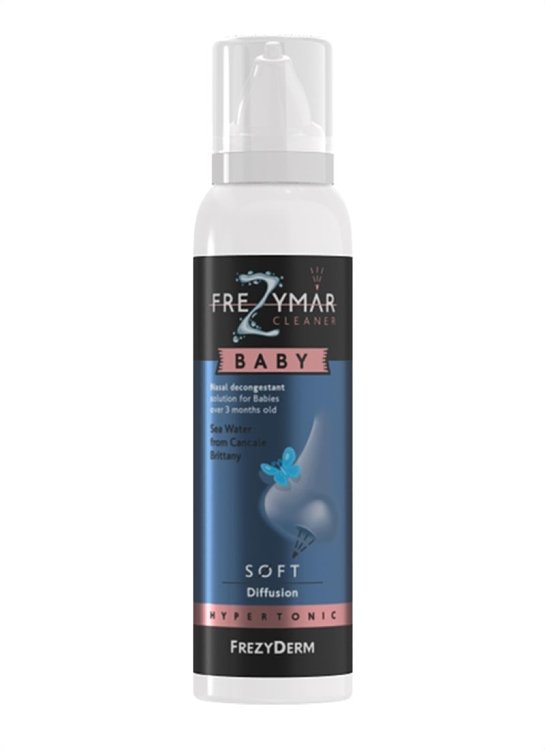 Frezyderm Frezymar Cleaner Baby Hypertonic Soft Ρινικό Αποσυμφορητικό Διάλυμα για Βρέφη 3μηνών+ 120ml