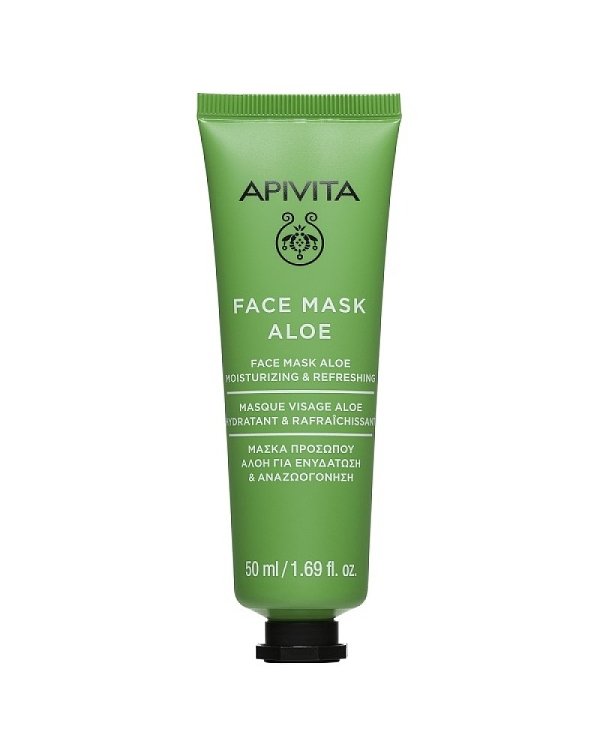Apivita Face Mask Aloe Μάσκα Προσώπου με Αλόη για Ενυδάτωση & Αναζωογόνηση 50ml