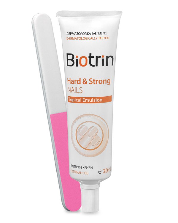Biotrin Hard & Strong Nails Topical Emulsion για τα Εύθραυστα Νύχια 20ml