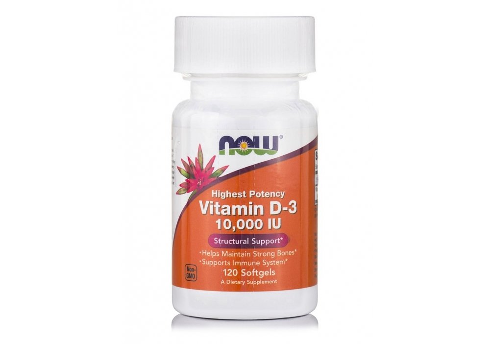 Now Foods High Potency Vitamin D-3 10,000IU 120softgels