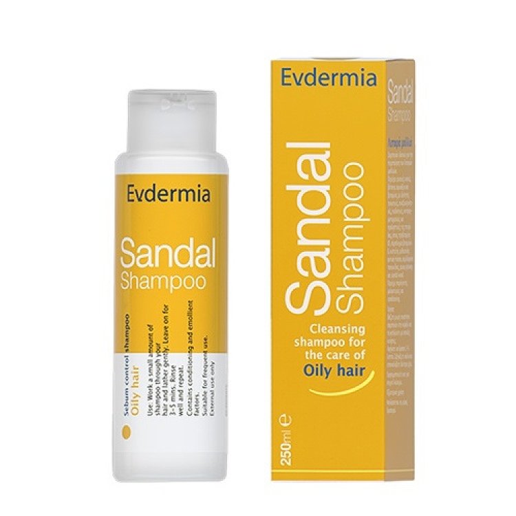 Evdermia Sandal Shampoo Σμηγματορρυθμιστικό Σαμπουάν για Λιπαρά Μαλλιά 250ml