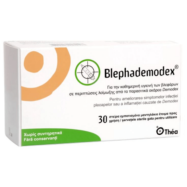 Thea Laboratoires Blephademodex® Οφθαλμικά Μαντηλάκια 30τμχ