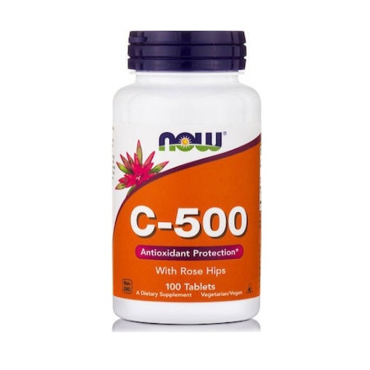 Now Foods Vitamin C-500 with Rose Hips 100tabs