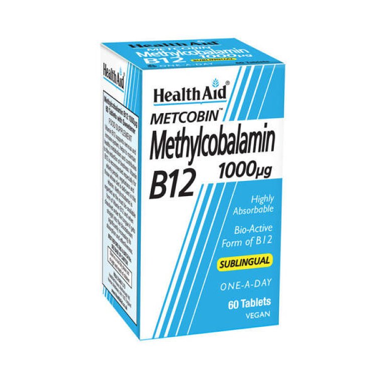 Health Aid Methylcobalamin B12 1000μg 60 υπογλώσσια δισκία 
