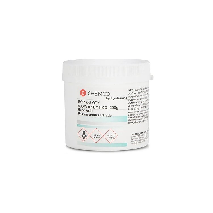 Chemco Syndesmos Βορικό Οξύ Κρυσταλλικό Φαρμακευτικό 200gr