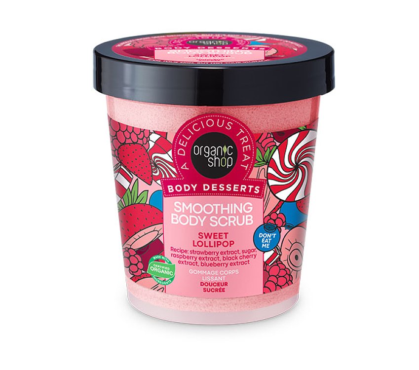 Organic Shop by Natura Siberica Body Desserts Sweet Lollipop Απολεπιστικό Σώματος Λείανσης 450ml