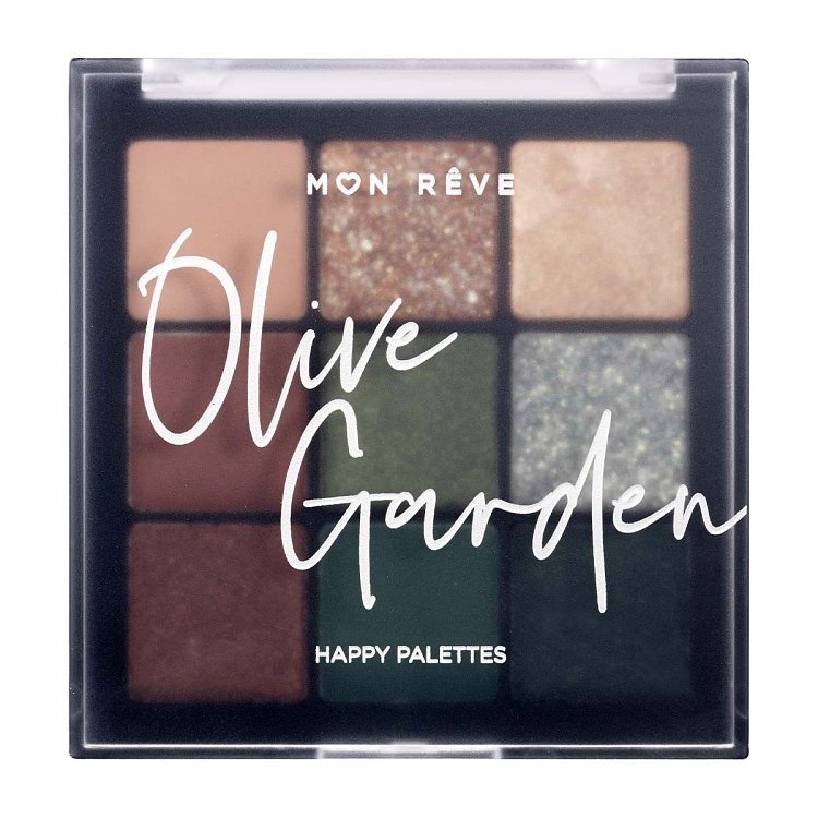Mon Reve Happy Palettes 06 Olive Garden Παλέτα Σκιών 15g