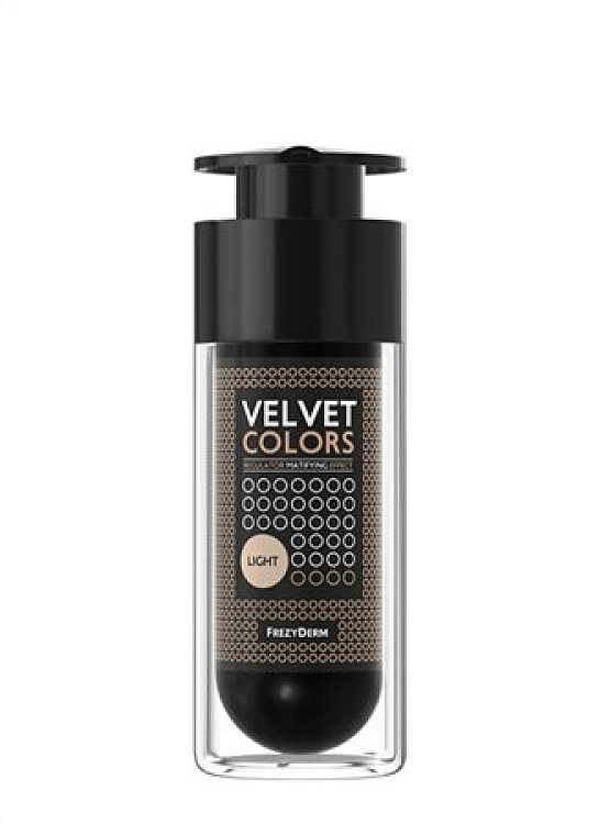 Frezyderm Velvet Colors Mat Light Make-Up 30ml,με ομοιογενή φυσική κάλυψη