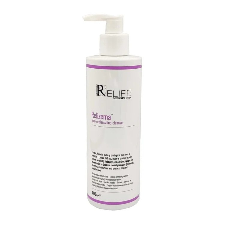 Menarini Relife Relizema Lipid-Replenishing Cleanser Απαλό Καθαριστικό για Ξηρό & Ευαίσθητο Δέρμα 400ml
