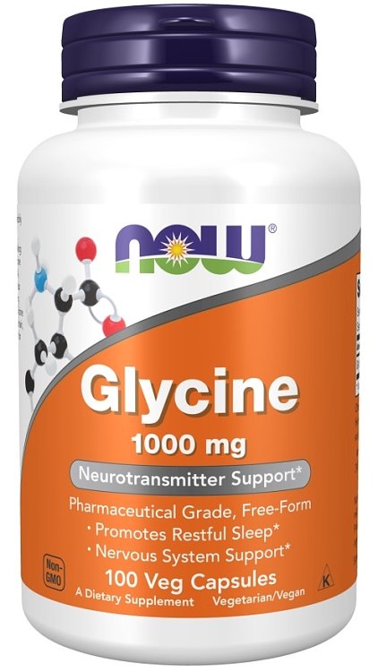Now Foods Glycine 1000mg Neurotransmitter Support 100veg.caps