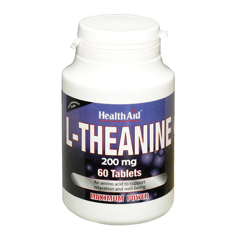 Health Aid L-Theanine 200mg Συμπλήρωμα Διατροφής Θειανίνης για την Ηρεμία του Νευρικού Συστήματος 60Tabs