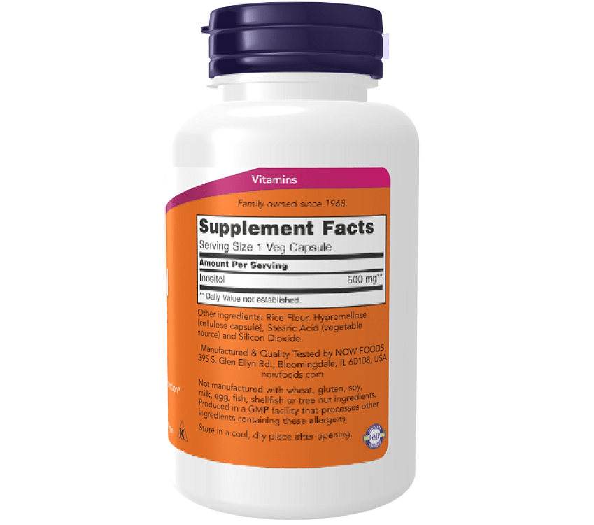 Now Foods Inositol 500mg 100 veg caps