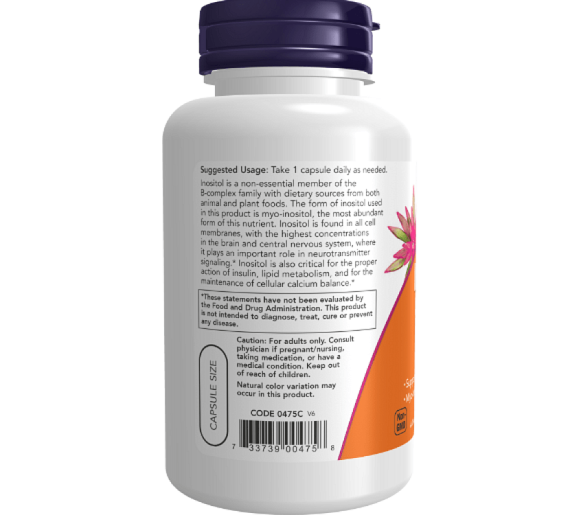 Now Foods Inositol 500mg 100 veg caps