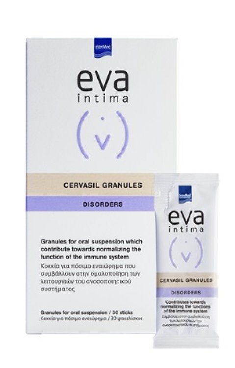 Eva Intima Cervasil Granules Συμπλήρωμα Διατροφής για τη Λοίμωξη από τον Ιό του HPV 30sticks