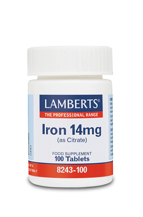 Lamberts Iron 14mg (as Citrate) 100 tabs