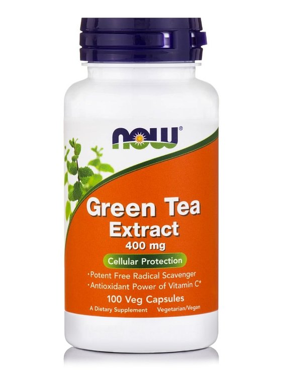 Now Foods Green Tea Extract 400mg Cellular Protection 100veg.caps