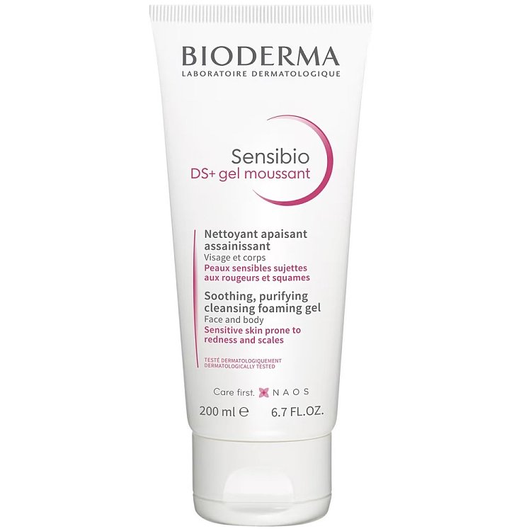 Bioderma Sensibio DS+ Gel Νettoyant Καθαριστικό Τζελ κατά της Ερυθρότητας & της Ξηροδερμίας 200ml