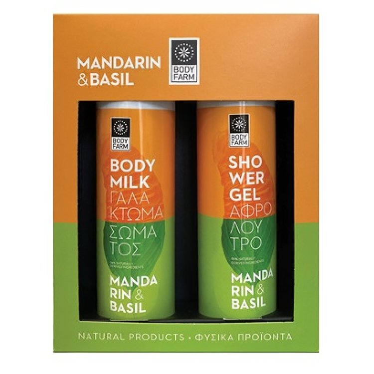 Bodyfarm Gift Set Mandarin & Basil Shower Gel 250ml & Body Milk 250ml