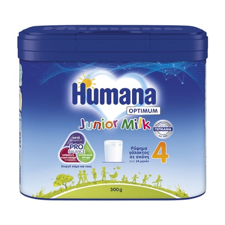 Humana 4 Optimum Junior Milk 4 Ρόφημα Γάλακτος από 24 Μηνών 300g