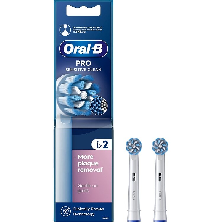 Oral-B Sensitive Clean Ανταλλακτικές Κεφαλές Βουρτσίσματος 2τμχ