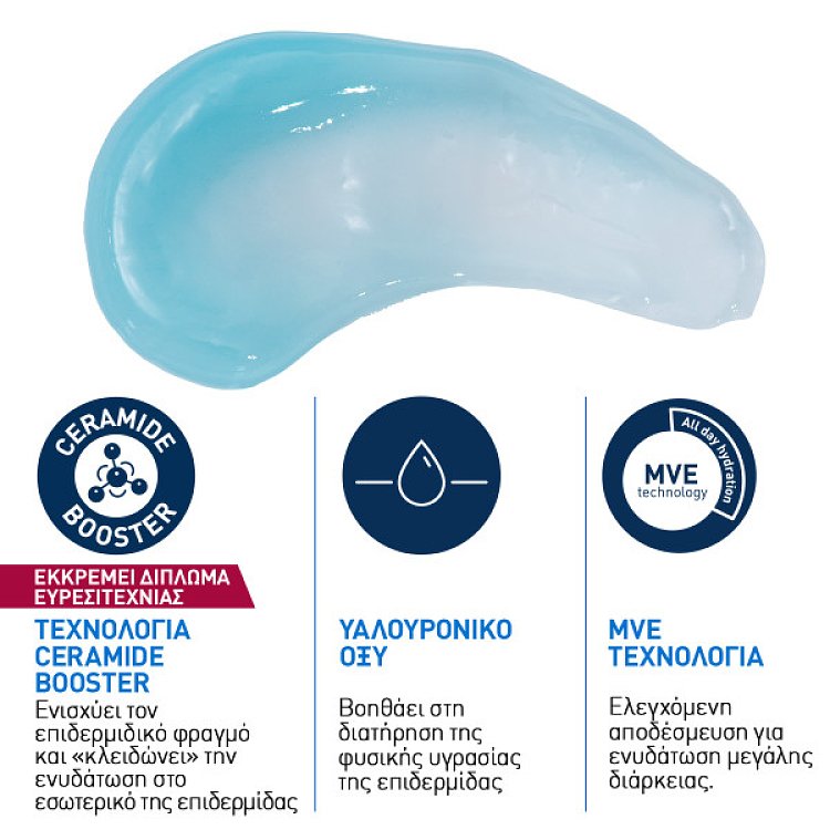 CeraVe Hydrating HA Water Gel Ενυδατικό Gel Προσώπου με Υαλουρονικό Οξύ, 48g