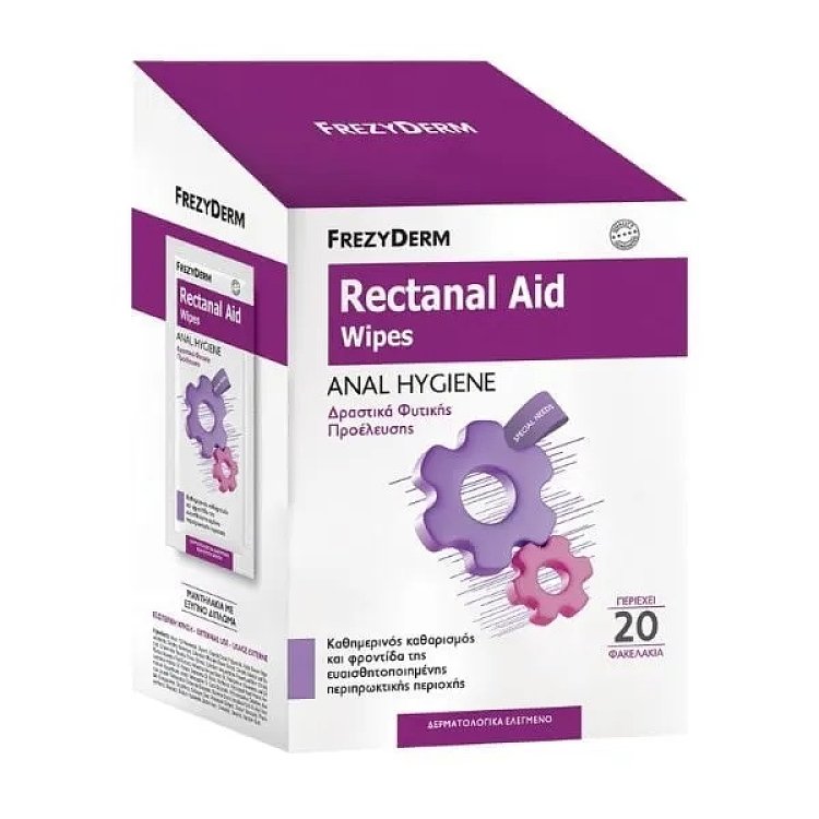 Frezyderm Rectanal Aid Μαντηλάκια για Αιμορροΐδες & Ραγάδες Πρωκτού 20τμχ