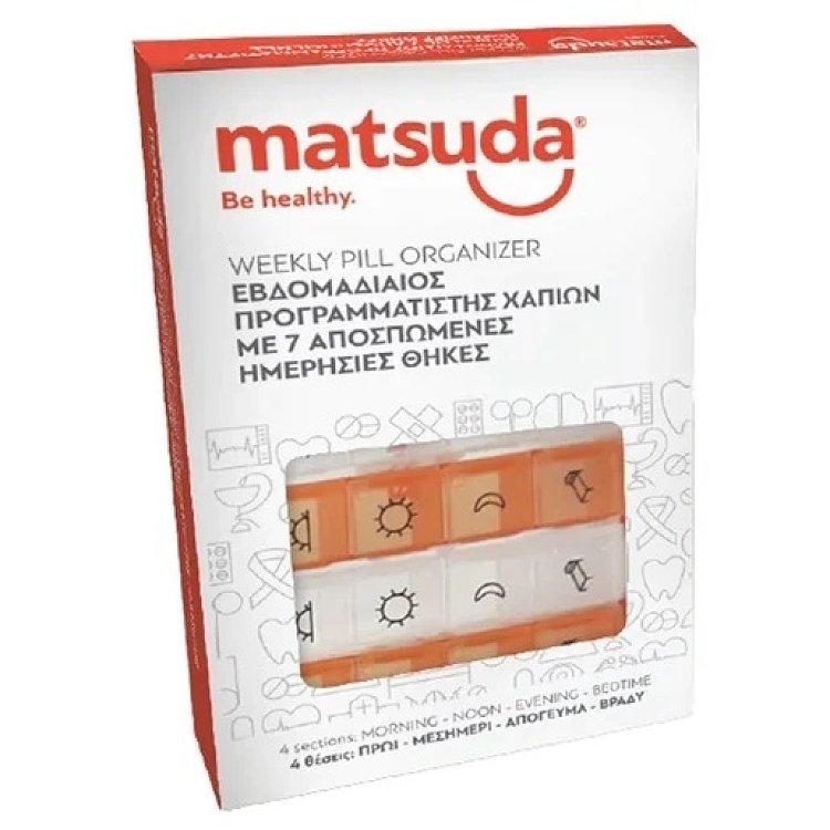 Matsuda Θήκη Χαπιών Εβδομαδιαία 1 τμχ
