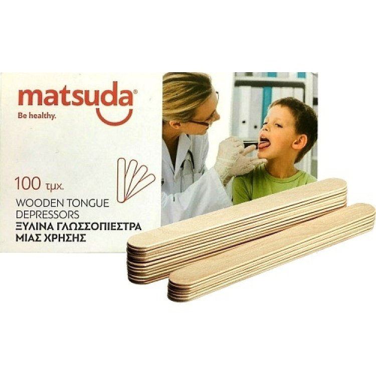 Matsuda Ξύλινα Γλωσσοπίεστρα 100τμχ