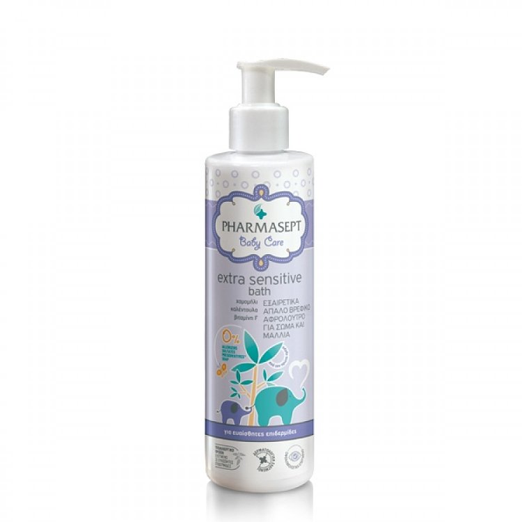 Pharmasept Extra Sensitive Bath Βρεφικό Αφρόλουτρο για Σώμα & Μαλλιά 250ml