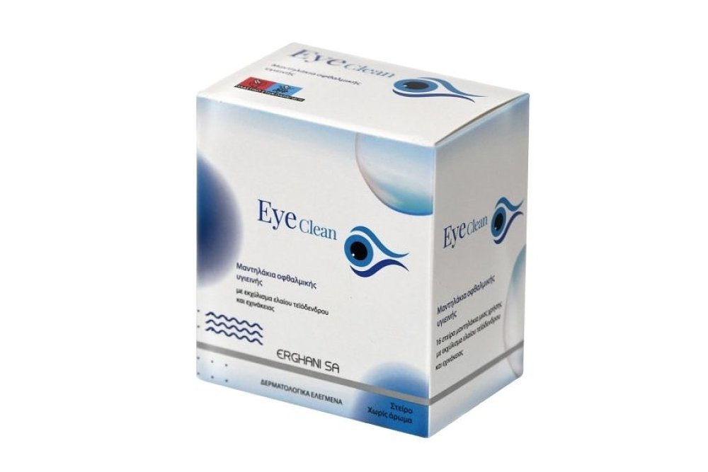 Erghani Eye Clean Μαντηλάκια Οφθαλμικής Υγιεινής 16τεμ