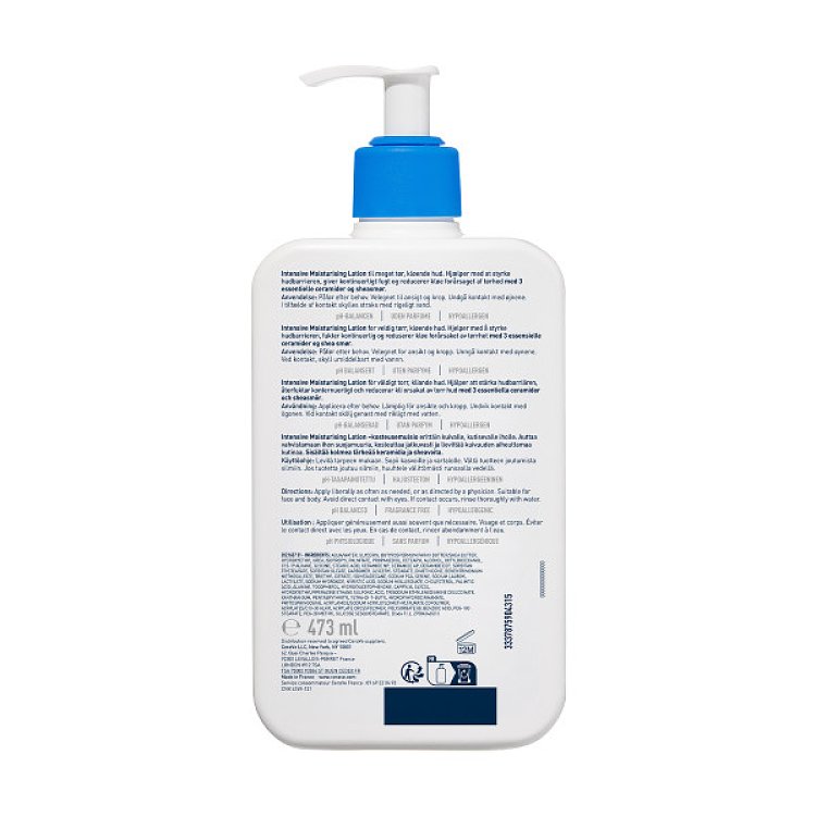 CeraVe Intensive Moisturising Lotion Ενυδατική Λοσιόν 473ML, για το πολύ ξηρό δέρμα με κνησμό.