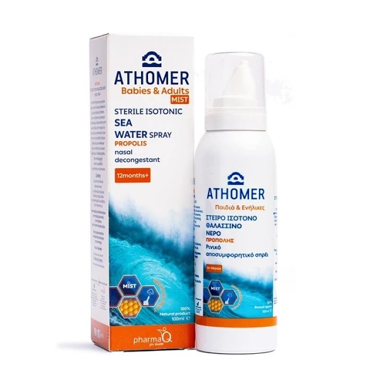 Athomer Propolis Mist Ρινικό Αποσυμφορητικό Σπρέι με Πρόπολη για Ενήλικες & Παιδιά 12m+, 100ml
