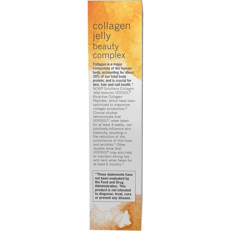 Now Solutions Collagen Jelly Beauty Complex - Γεύση Γλυκό Πορτοκάλι, 10sticks