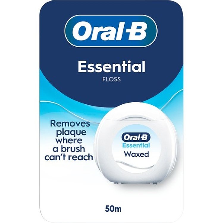 Oral-B Essential Floss Κηρωμένο Οδοντικό Νήμα 50m
