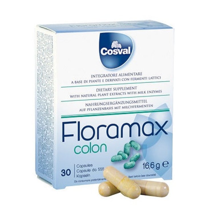 Cosval Floramax Colon για Αντιμετώπιση της Γαστρεντερικής Κινητικότητας 30 Κάψουλες