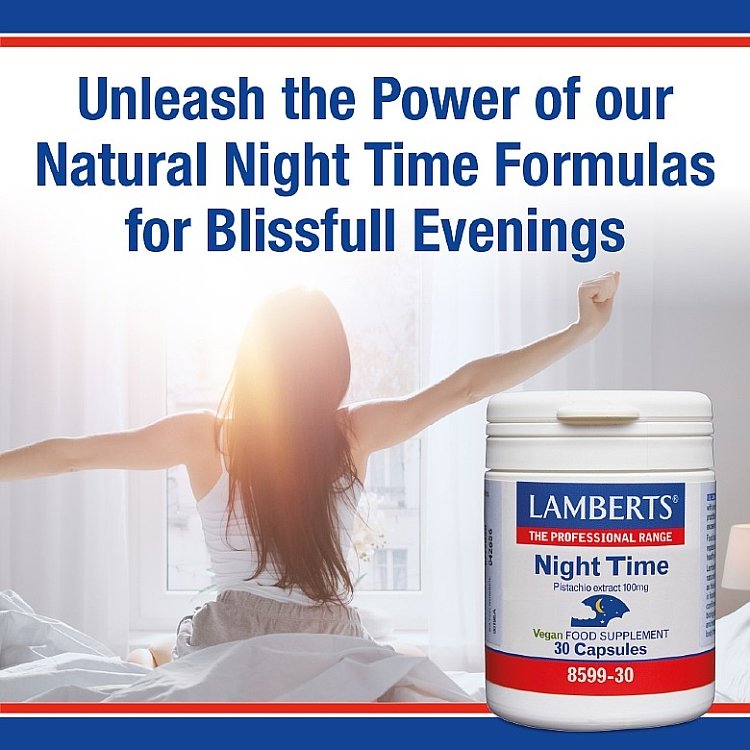 Lamberts Night Time Pistachio Extract 100mg, 30veg.caps