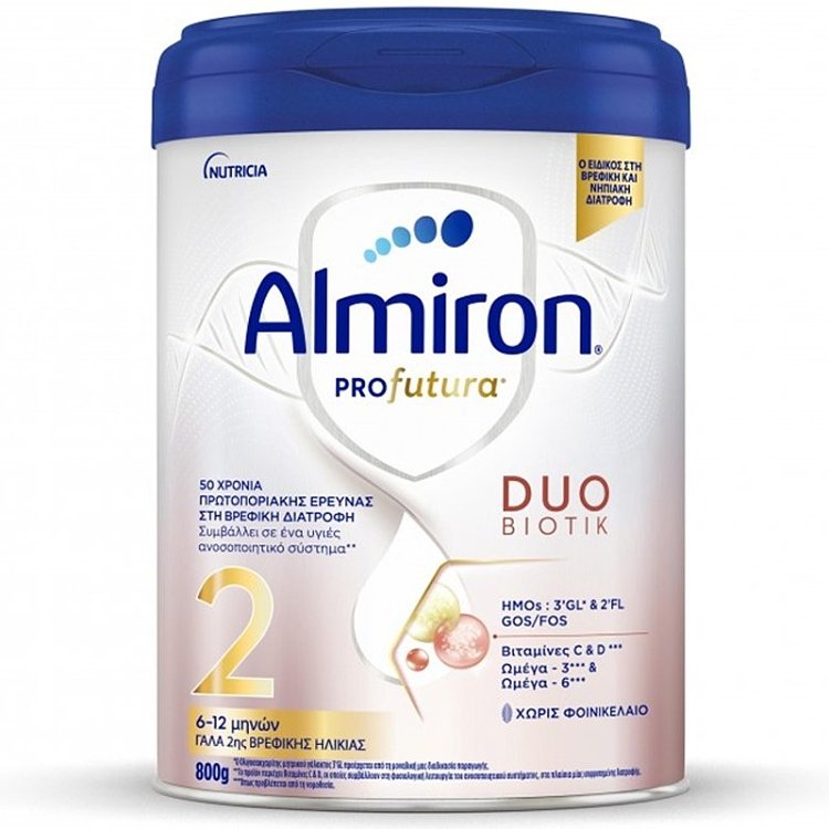 Nutricia Almiron Profutura Duo Biotic No 2, Από 6-12 Μηνών  800g
