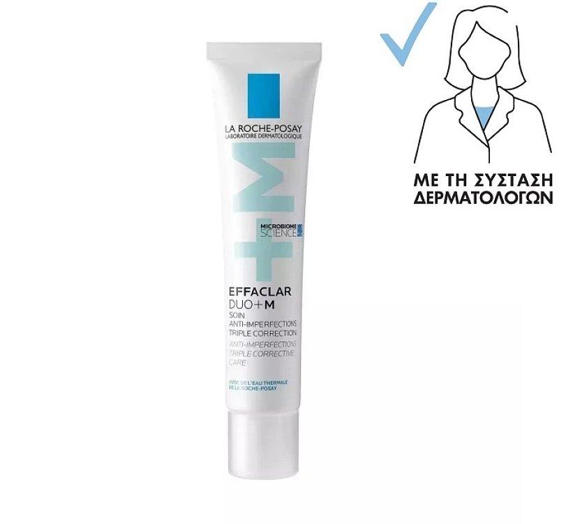 La Roche Posay Effaclar Duo+M Τριπλή Διορθωτική Φροντίδα για το Λιπαρό Δέρμα με Τάση Ακμής 40ml