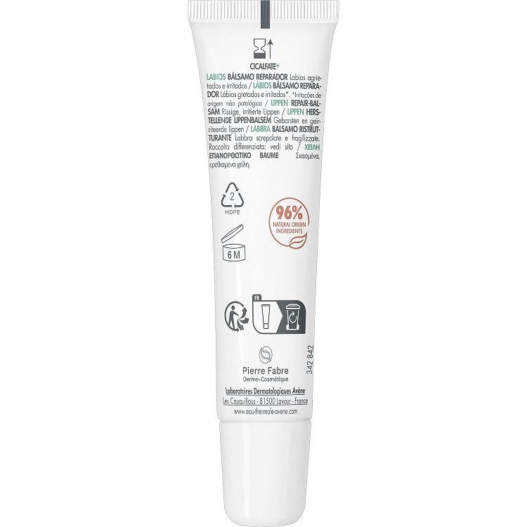 Avene Cicalfate+ Baume Κρέμα Επανόρθωσης  Χειλιών 12ml