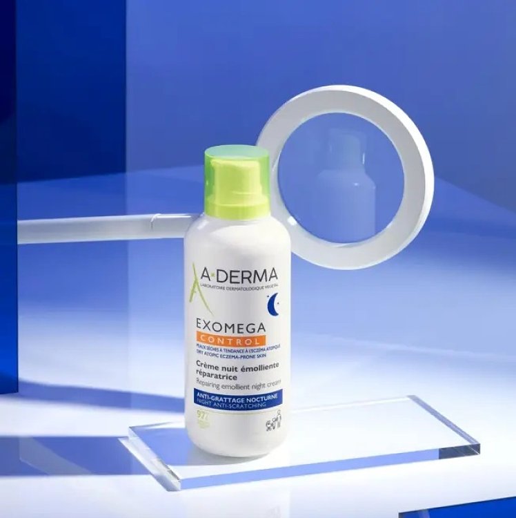 A-Derma Exomega Control Επανορθωτική Μαλακτική Κρέμα Νυκτός, 400ml