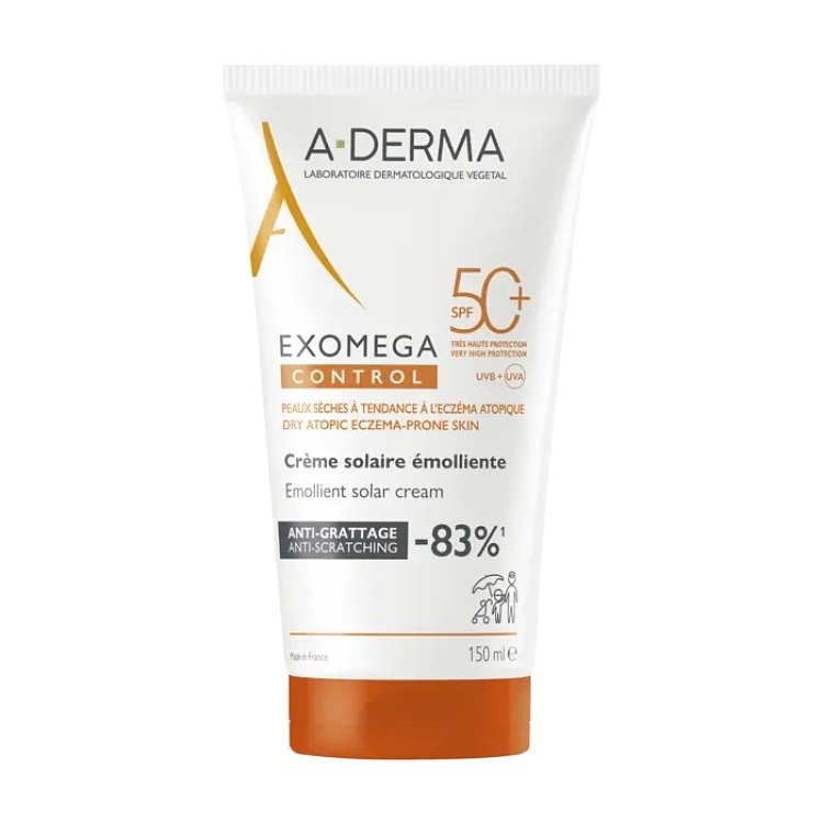 A-Derma Exomega Control Emollient Solar Cream SPF50 150ml