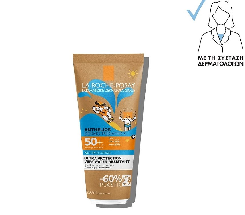 La Roche Posay Anthelios Dermo-Pediatrics Wet Skin SPF50 Αντηλιακή Λοσιόν για Παιδιά 200ml