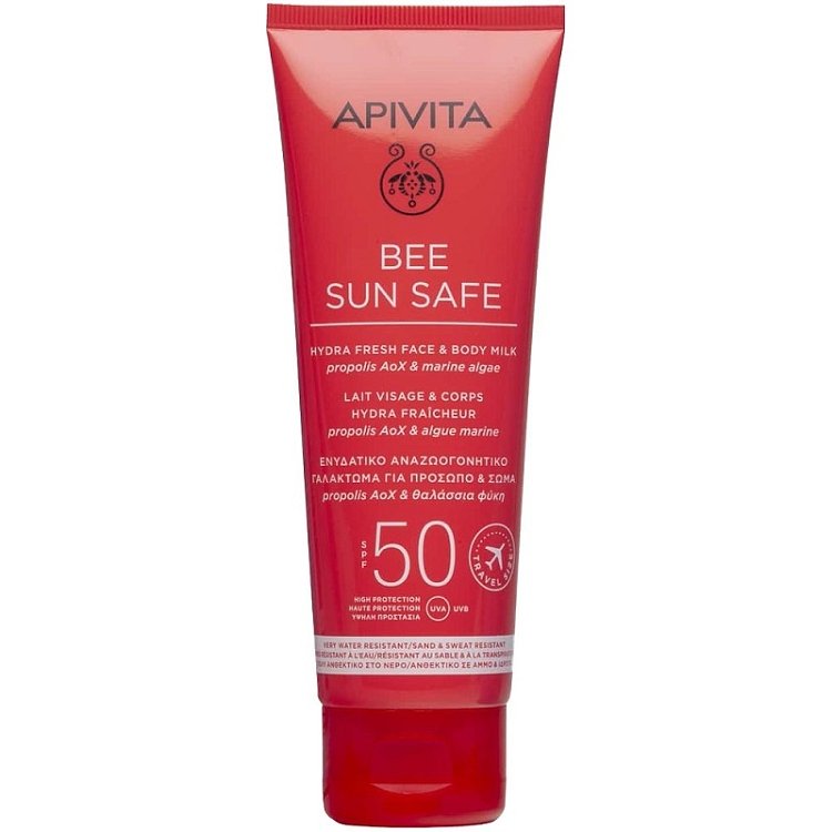 Apivita Promo Bee Sun Safe Hydra Fresh Face & Body Milk SPF50, 100ml & Cool & Sooth Face & Body Gel Cream, 100ml