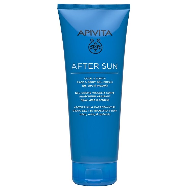 Apivita After Sun Δροσιστική & Καταπραϋντική Κρέμα-Gel για Πρόσωπο & Σώμα 200ml