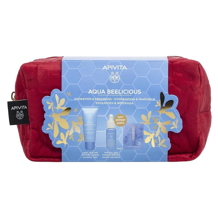 Apivita Promo AQUA BEELICIOUS Oil-Free Κρέμα- Gel Ενυδάτωσης Ελαφριάς Υφής και ΔΩΡΟ Booster Αναζωογόνησης και Ενυδάτωσης 10ml & Δροσιστικό Gel Ενυδάτωσης Για Τα Μάτια 1.5ml