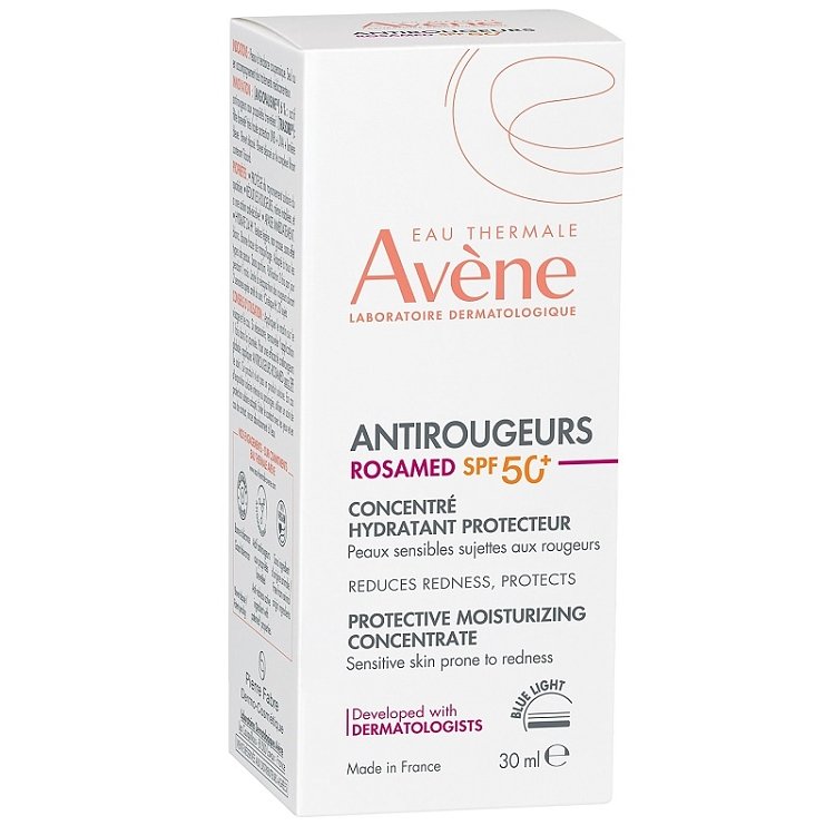 Avene Antirougeurs Rosamed Spf50+, 30ml Προστατευτικό Ενυδατικό Αντηλιακό Συμπύκνωμα Πολύ Υψηλής Προστασίας